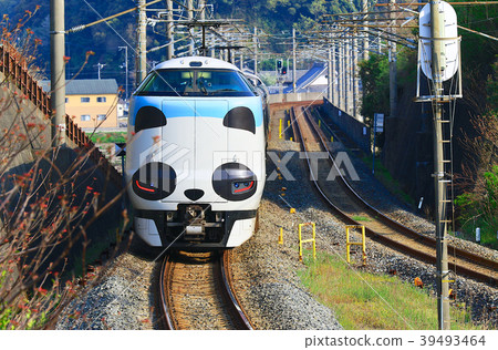 Panda Kuroshio No. JR 287 Panda face Express Train Kuroshio 55 Panda Kuroshio No. JR 287 Panda face Express Train Kuroshio 55 39493464