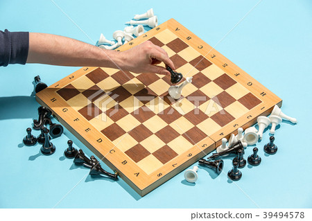 The chess board and game concept of business ideas 39494578