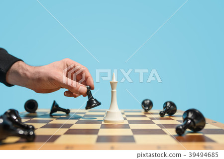 The chess board and game concept of business ideas The chess board and game concept of business ideas 39494685