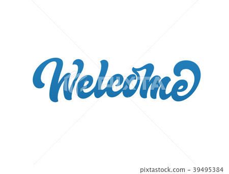 Welcome vector text logo 39495384