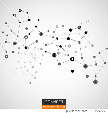 Molecule structure vector illustration background - Stock Illustration ...