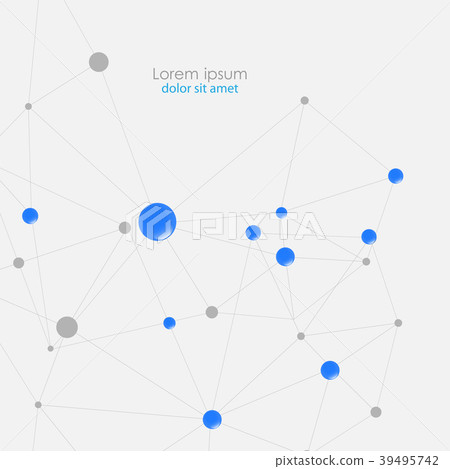Vector background network and connection Vector background network and connection 39495742