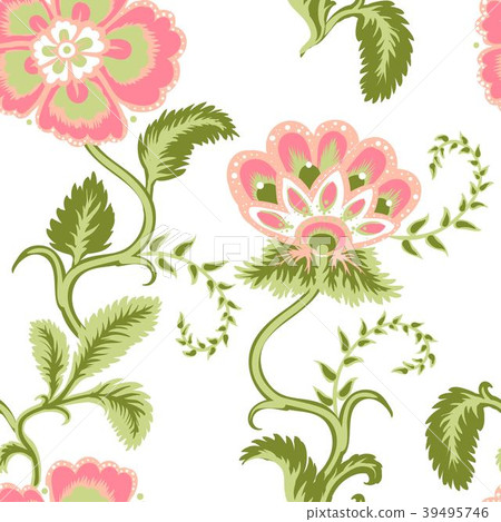 Flowers Seamless pattern - Stock Illustration [39495746] - PIXTA