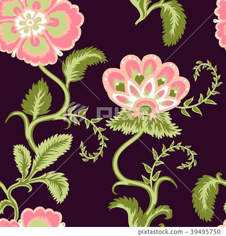 Flowers Seamless pattern - Stock Illustration [39495750] - PIXTA