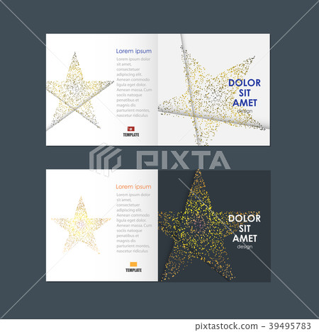 Vector business brochure design with star symbol Vector business brochure design with star symbol 39495783