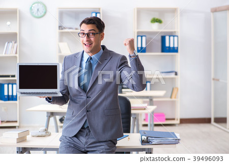 Young handsome businessman employee working in Young handsome businessman employee working in 39496093