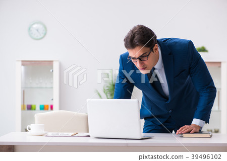 Young handsome businessman employee working in 39496102