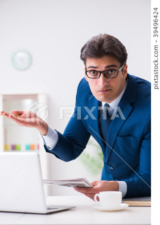 Young handsome businessman employee working in Young handsome businessman employee working in 39496424