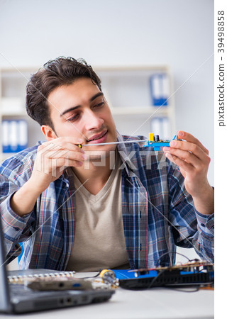 Computer hardware repair and fixing concept by 39498858