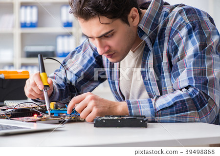 Computer hardware repair and fixing concept by Computer hardware repair and fixing concept by 39498868