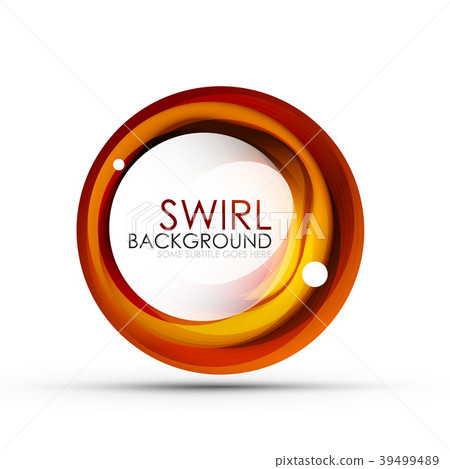 Spiral swirl flowing lines 3d vector abstract Spiral swirl flowing lines 3d vector abstract 39499489