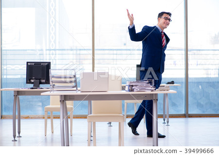 Young handsome businessman employee working in Young handsome businessman employee working in 39499666