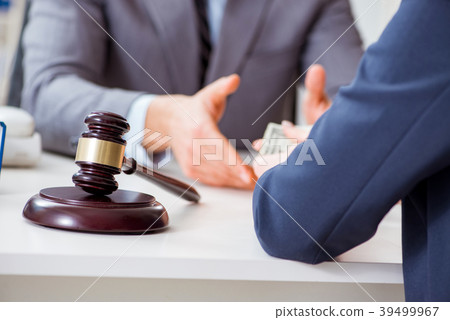 Lawyer being offered bribe for his services Lawyer being offered bribe for his services 39499967