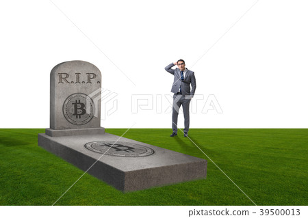 Businessman mourning the demise and death of Businessman mourning the demise and death of 39500013