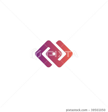 abstract infinity block chain cube logo 39501050