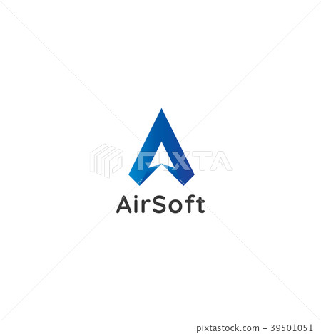 letter A logo. air flow flight arrow icon letter A logo. air flow flight arrow icon 39501051