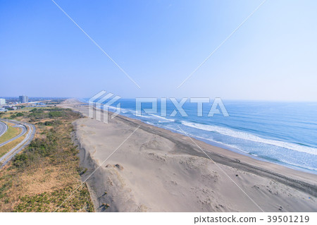 Aerial view near the Kujukuri Shirokocho interchange 39501219
