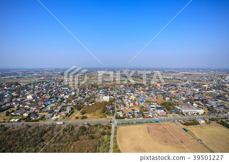 Aerial view near the Kujukuri Shirokocho interchange 39501227