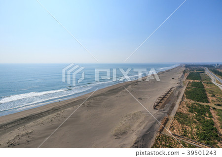 Aerial view near the Kujukuri Shirokocho interchange 39501243