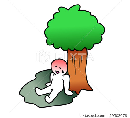 人們在樹蔭下休息 人們在樹蔭下休息 39502678