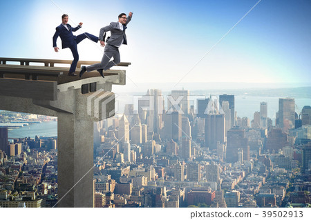 Business unethical competition concept with 39502913