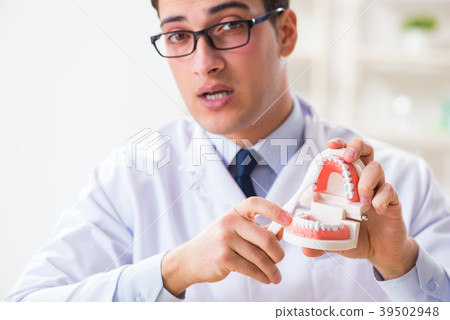 Young dentist working in the dentistry hospital Young dentist working in the dentistry hospital 39502948