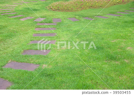 stone walkway in garden stone walkway in garden 39503455