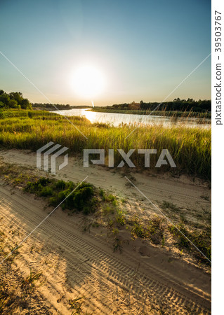 Summer sun over the river Summer sun over the river 39503767
