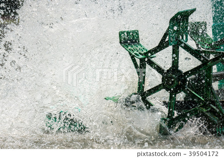 spinning turbine in the water for make some oxygen spinning turbine in the water for make some oxygen 39504172
