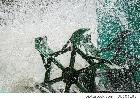spinning turbine in the water for make some oxygen spinning turbine in the water for make some oxygen 39504193