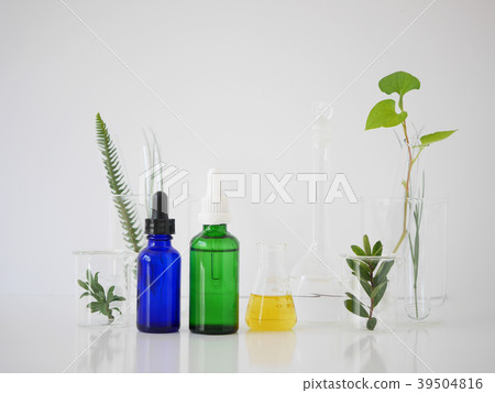 natural skincare cosmetic and organic green leaf. natural skincare cosmetic and organic green leaf. 39504816