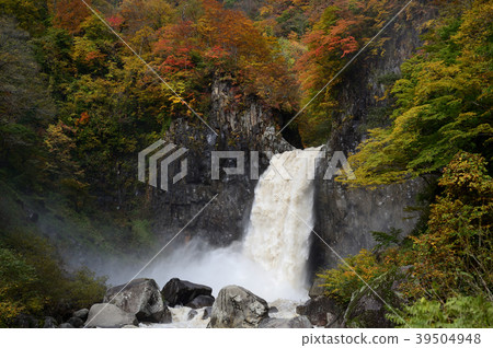 Mt. Nagara Falls autumn leaves Mt. Nagara Falls autumn leaves 39504948
