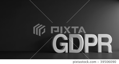 White word GDPR 39506090