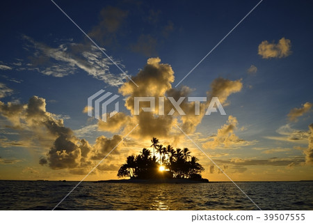 無人居住的島嶼和日出 39507555