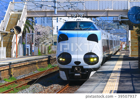 Panda Kuroshio No. JR 287 Panda face Express Train Kuroshio 57 Panda Kuroshio No. JR 287 Panda face Express Train Kuroshio 57 39507937