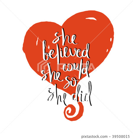 Hand drawn motivation quote. Creative vector - Stock Illustration ...