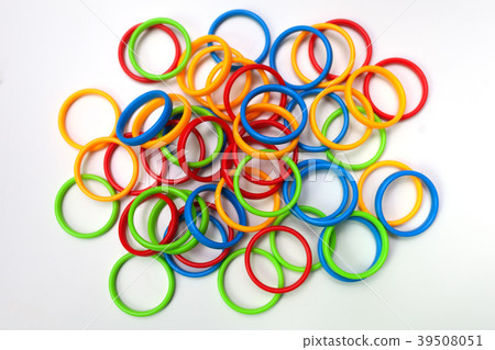 Colorful Plastic Rings Colorful Plastic Rings 39508051