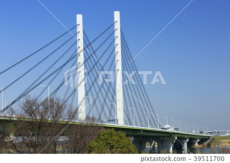 Landscape of Toda City, Saitama Prefecture: Kotama Ohashi 39511700