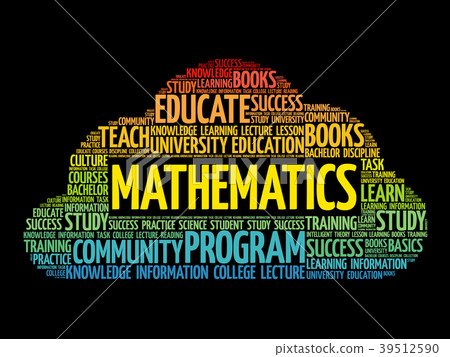 Mathematics word cloud collage Mathematics word cloud collage 39512590