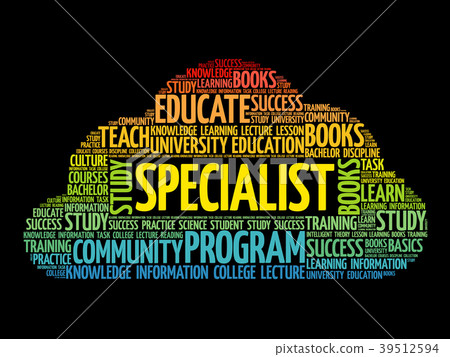 SPECIALIST word cloud collage SPECIALIST word cloud collage 39512594
