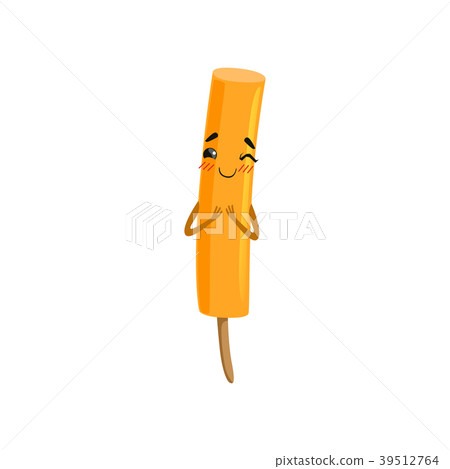 Lovely humanized ice-cream with kawaii face Lovely humanized ice-cream with kawaii face 39512764