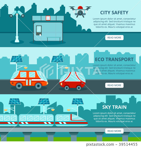 Eco Smart City Banners 39514455