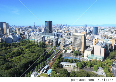 都市風景(東京,文京區,夏天) 都市風景(東京,文京區,夏天) 39514477