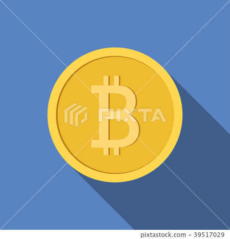 Vector illustration of Bitcoin symbol 39517029