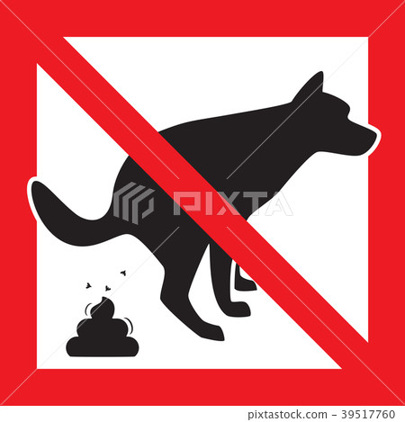Dog Pooping Icon 39517760