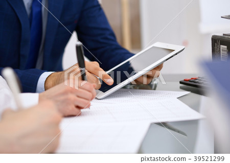 Bookkeepers team or financial inspectors  makin 39521299