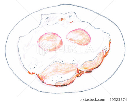 ham and eggs - Stock Illustration [39523874] - PIXTA