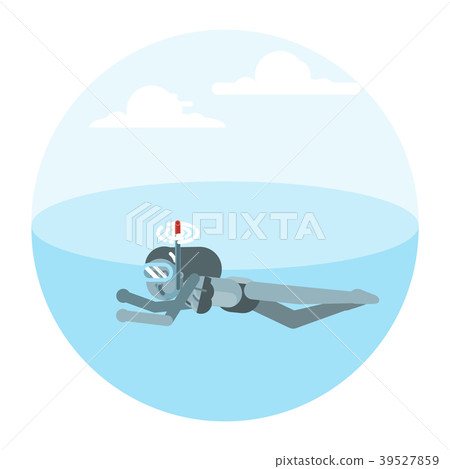 Woman floats under water 39527859