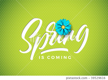 Vector spring is coming illustration with Vector spring is coming illustration with 39529616