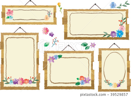 花標誌框架 花標誌框架 39529857